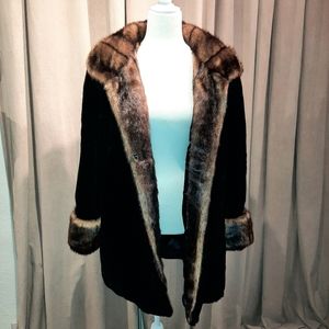 Norm Thompson faux fur coat